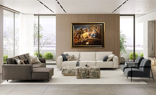 L'Adoration des Rois mages - École napolitaine, fin du XVIIe siècle